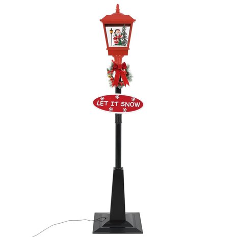 Straatlantaarn met kerstman LED 180 cm 3