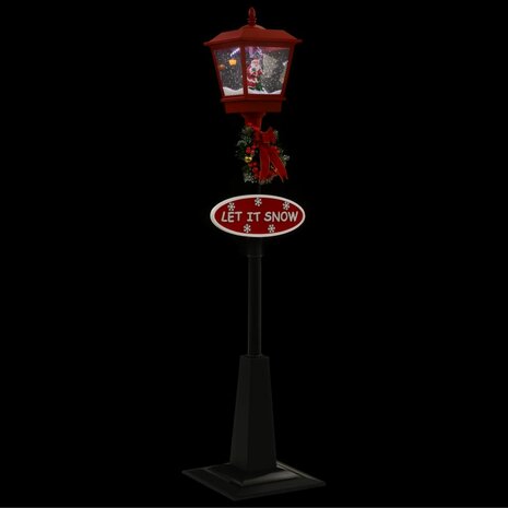 Straatlantaarn met kerstman LED 180 cm 6