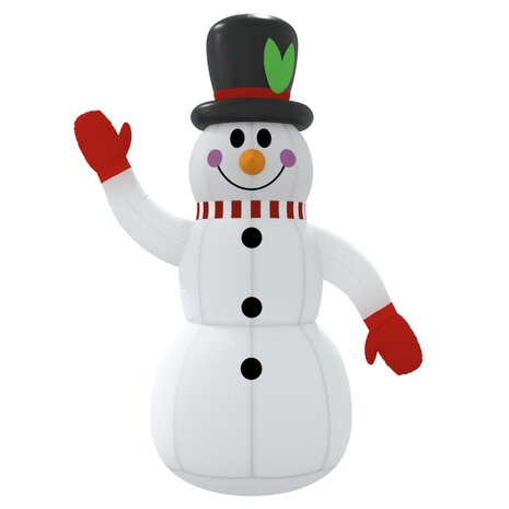 Sneeuwpop opblaasbaar met LED&apos;s 300 cm 4
