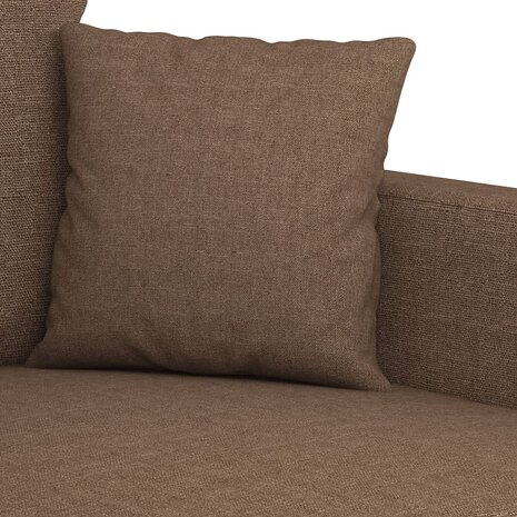 4-delige Loungeset met kussens stof bruin 6