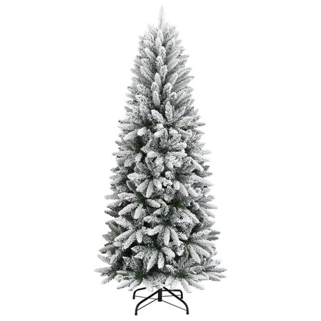 Kunstkerstboom met sneeuw 120 cm PVC en PE 2