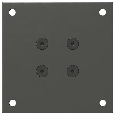 Salontafelpoten 4 st 42-44 cm staal antraciet 7