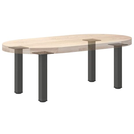 Salontafelpoten 4 st 42-44 cm staal antraciet 8