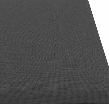Wandpanelen 12 st 1,08 m² 60x15 cm stof donkergrijs 6