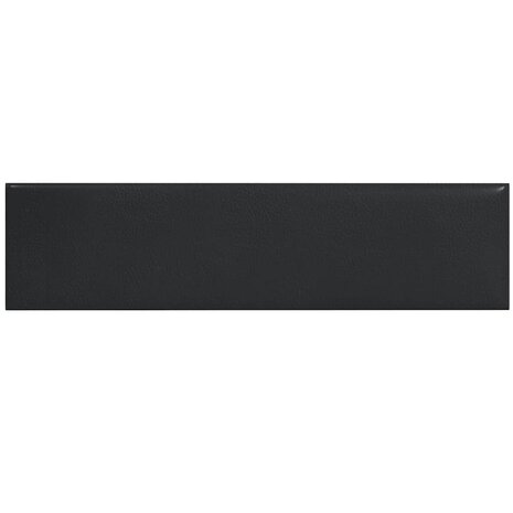 Wandpanelen 12 st 1,08 m² 60x15 cm kunstleer zwart 3