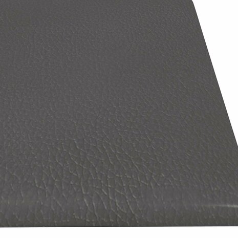 Wandpanelen 12 st 1,08 m² 60x15 cm kunstleer grijs 6
