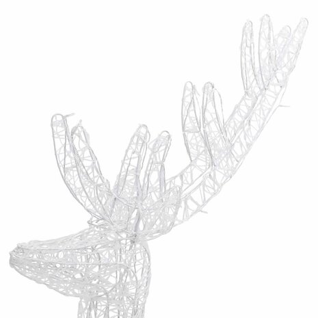 Kerstdecoratie rendier 250 LED&apos;s koudwit 180 cm acryl 7