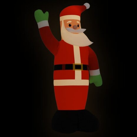 Kerstman met LED-verlichting opblaasbaar 370 cm 2