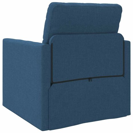 Vloerslaapbank met kussen Blauw 74 x 77 x 81 cm Stof 7