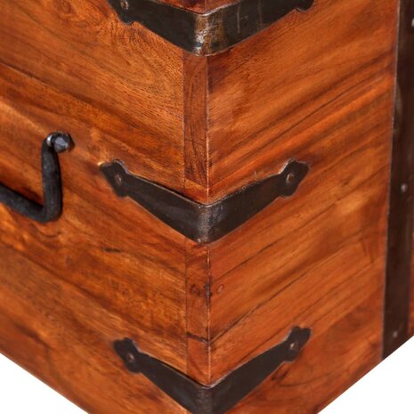 2-delige Opbergkistenset massief hout 6