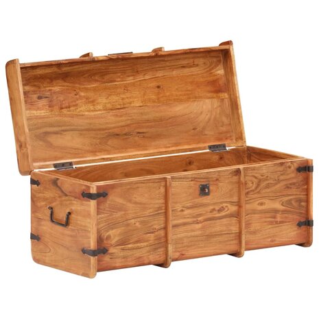 Opbergkist 90x40x40 cm massief acaciahout 2