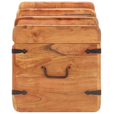 Opbergkist 90x40x40 cm massief acaciahout 4