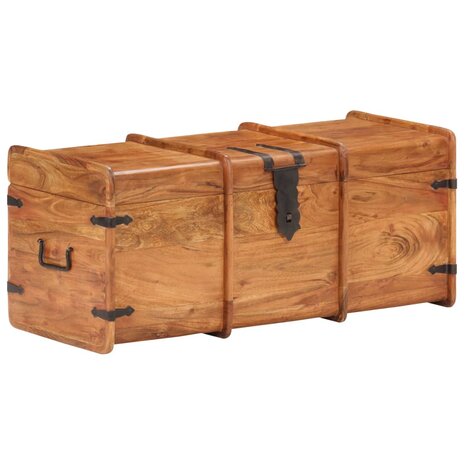 Opbergkist 90x40x40 cm massief acaciahout 9