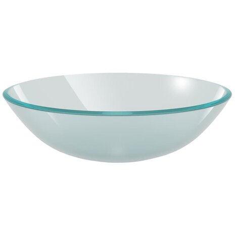 Wasbak gehard glas 42 cm matglas 2