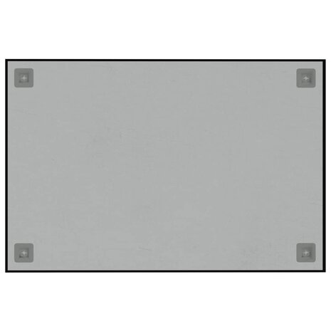 Magneetbord wandgemonteerd 60x40 cm gehard glas zwart 4