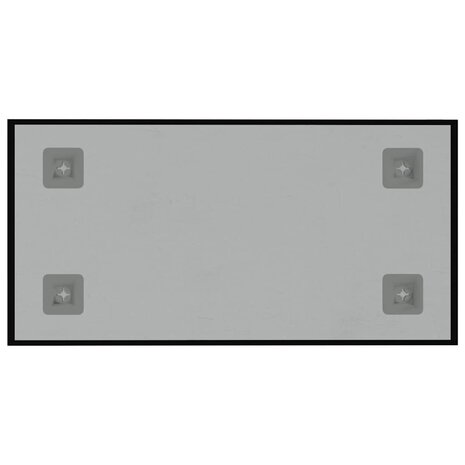 Magneetbord voor aan de wand 40x20 cm gehard glas zwart 4