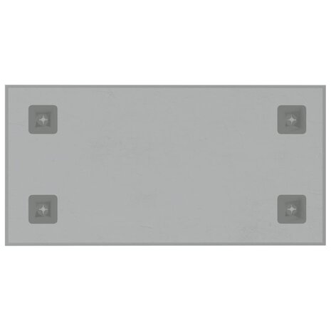 Magneetbord voor aan de wand 40x20 cm gehard glas wit 4