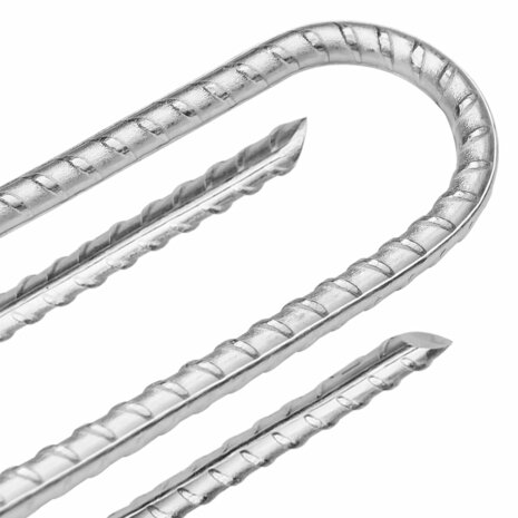 Tentharingen 12 st U-vormig Ø10 mm 37 cm gegalvaniseerd staal 4