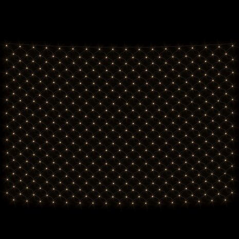 Kerstnetverlichting 204 LED&apos;s binnen en buiten 3x2 m warmwit 4