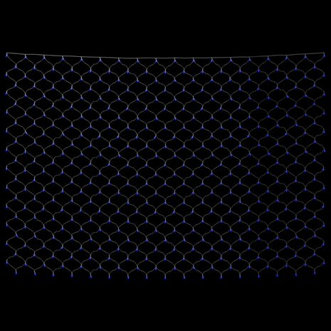 Kerstnetverlichting 306 LED&apos;s binnen en buiten 3x3 m blauw 4