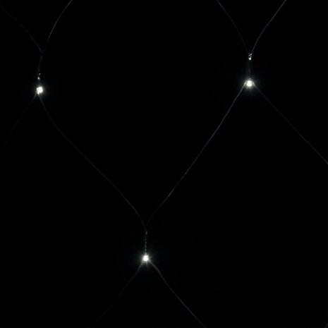 Kerstnetverlichting 544 LED&apos;s binnen en buiten 4x4 m koudwit 5