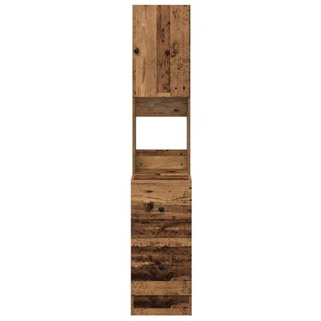 Keukenkast met lade met plank met opslag Oud hout Bewerkt hout 6