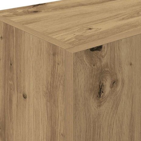 Keukenkast met lade artisanaal eikenkleurig Bewerkt hout 9
