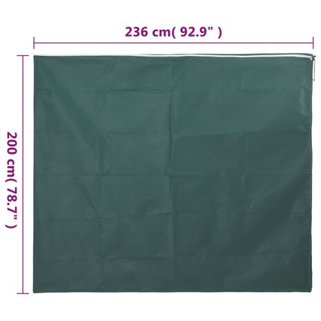 Plantenhoes met ritssluiting 70 g/m² 2,36x2 m 9