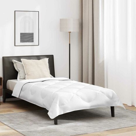 All-season dekbed met kussen 2 pcs Wit 140 x 220 cm Microfibre 1