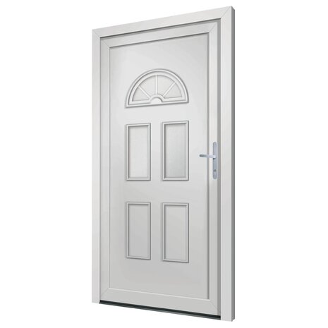 Voordeur 88x200 cm PVC wit 4