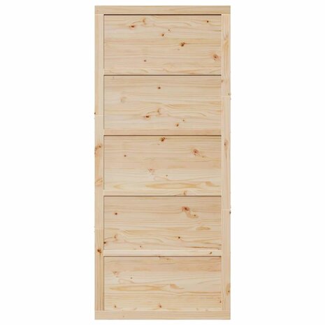 Schuifdeur Naturel 90 x 208 cm Massief grenenhout 4