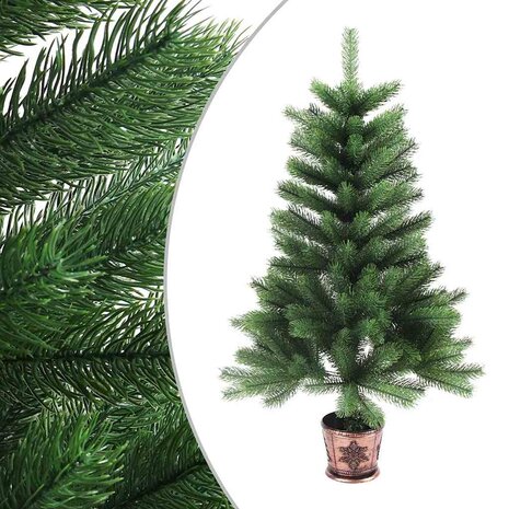 Kunstkerstboom met levensechte naalden 65 cm groen 2