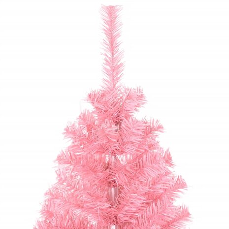Kunstkerstboom met standaard 150 cm PVC roze 3