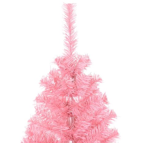 Kunstkerstboom met standaard 120 cm PVC roze 3