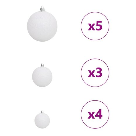 Kunstkerstboom met decoratieve touwlichten Groen 120 cm PVC 9
