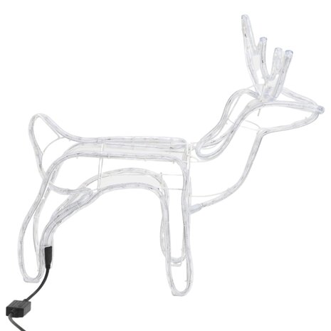 Kerstfiguur rendier warmwit 60x30x60 cm 6