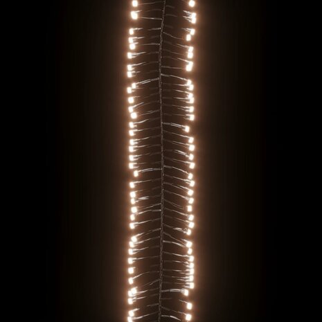 Lichtslinger cluster met 1000 LED&apos;s warmwit 11 m PVC 5