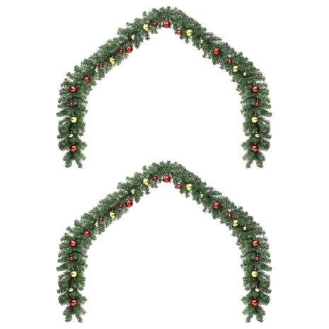 Kerstslinger 2 pcs Groen 40 m PVC 3
