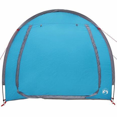 Fietstent met dak met opslag Blauw 218 x 156 x 180 cm 5