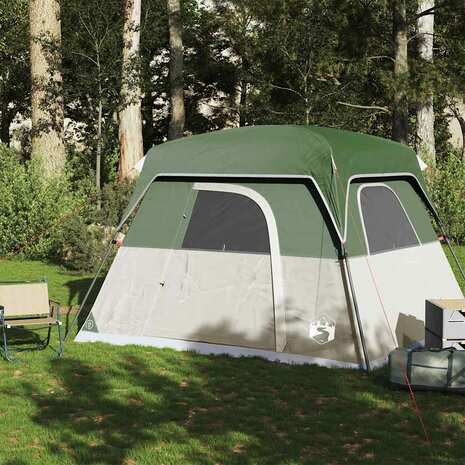 Tent 4-persoons waterdicht groen 3