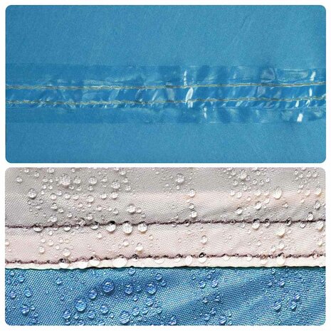 Kampeerluifel waterdicht 420x440 cm blauw 8