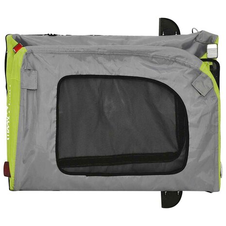 Fietskar voor huisdieren Groen en rood 124.5 x 63.5 x 53 cm 7