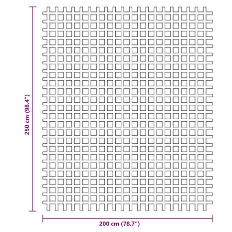 Tenttapijt 2,5x2 m antracietkleurig 7