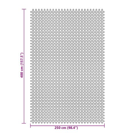 Tenttapijt 4x2,5 m antracietkleurig 7