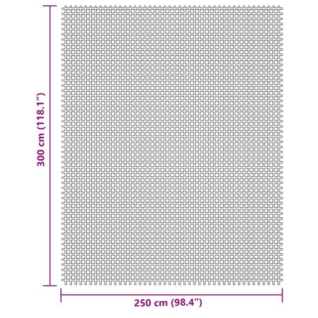 Tenttapijt 3x2,5 m crèmekleurig 7