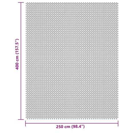 Tenttapijt 4x2,5 m crèmekleurig 7