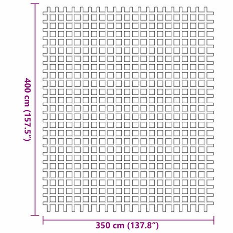 Tenttapijt Antraciet 400 × 350 cm Polyester 7