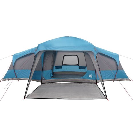 Familietent met verandakoepel 9-persoons waterdicht blauw 5