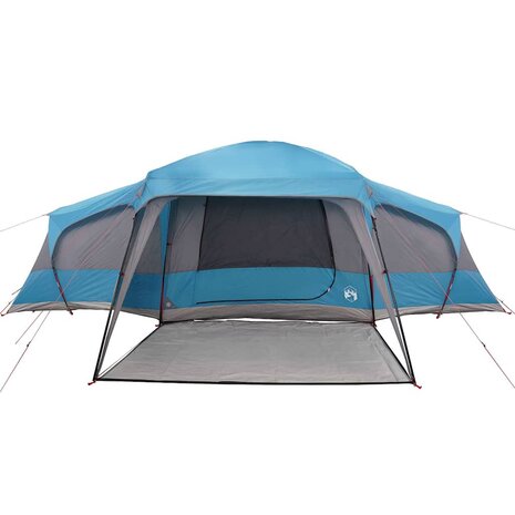 Familietent met verandakoepel 9-persoons waterdicht blauw 6