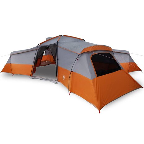 Gezinstent Grijs en oranje 833 x 585 x 216 cm Polyester 3